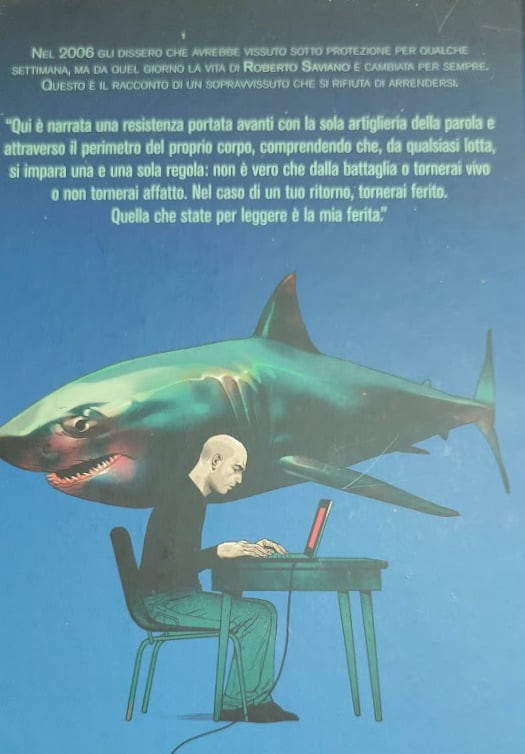 quarta di copertina "Sono ancora vivo", Roberto Saviano - Asaf Hanuka