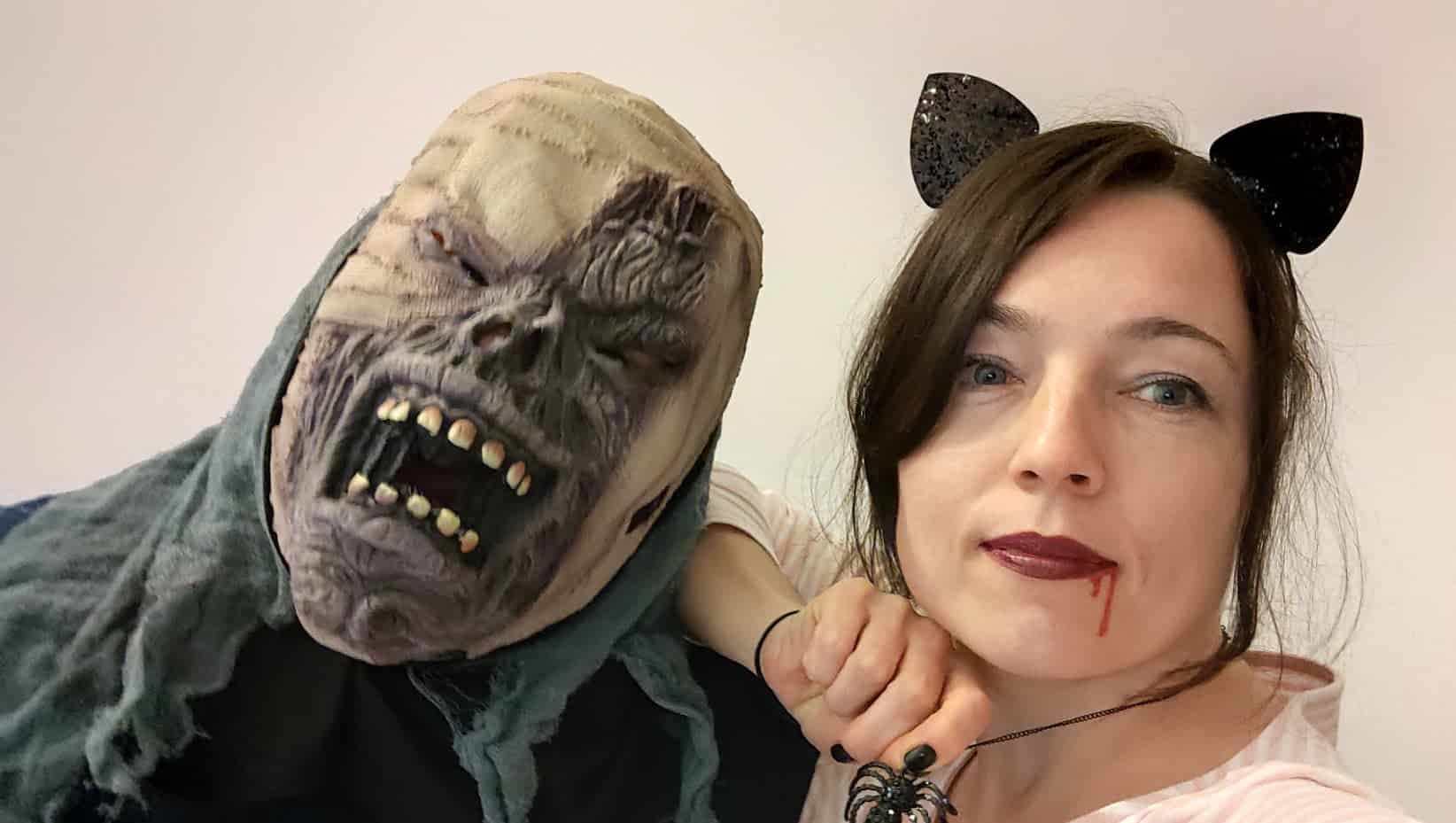 Kateryna ed io conciati per Halloween