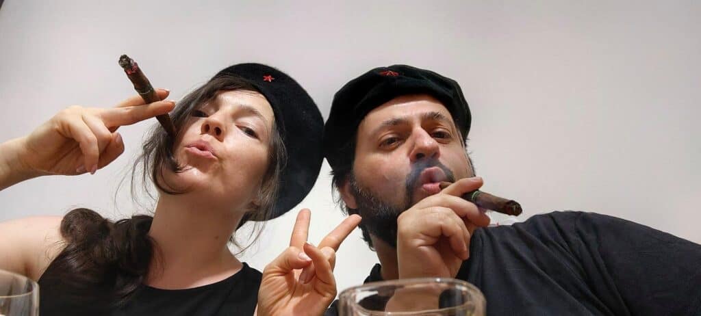 Io e Kateryna con berretto alla Che Guevara e il toscano - foto 2