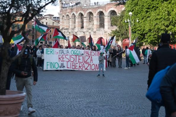 Manifestazione 25 aprile Verona