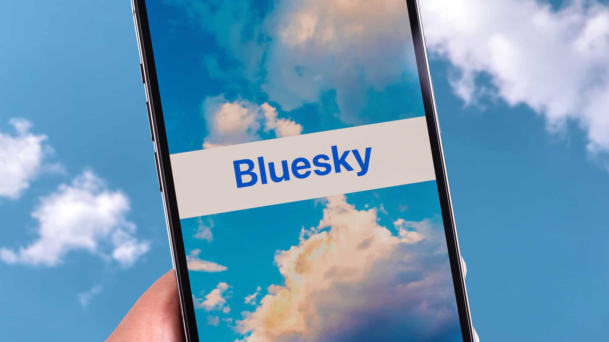 Bluesky Social mobile app on a smartphone screen.