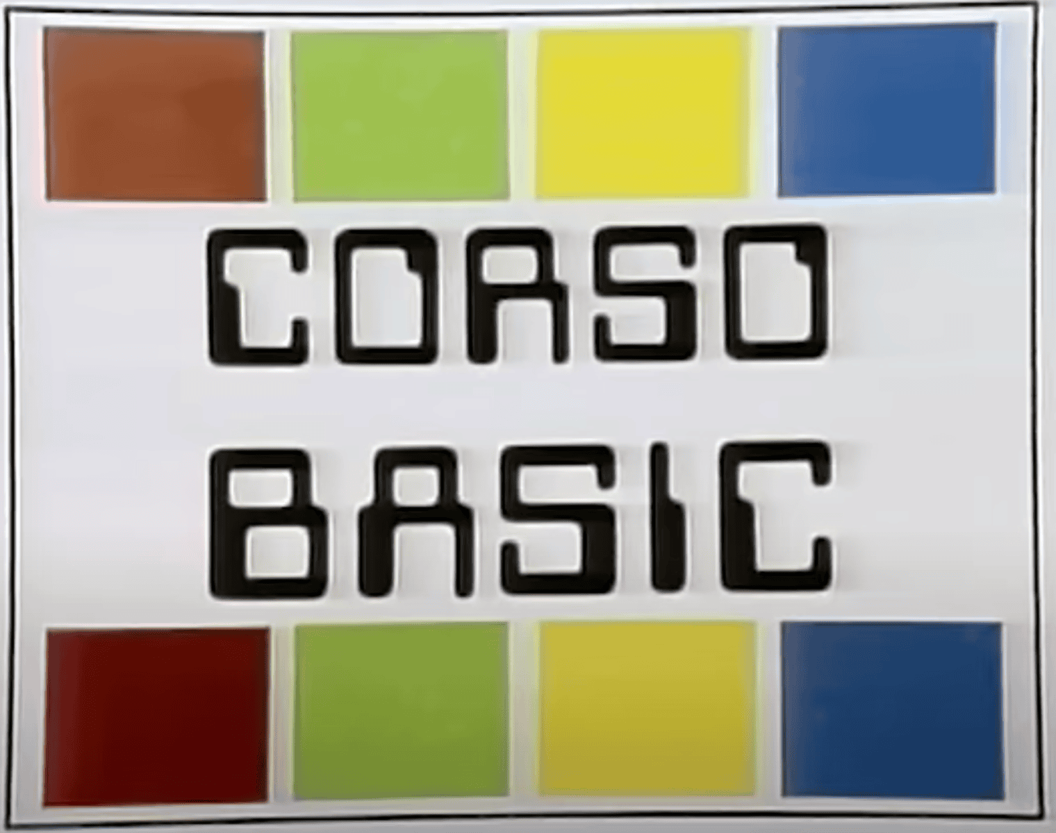 Titolo video corso Basic della Rai del 1986